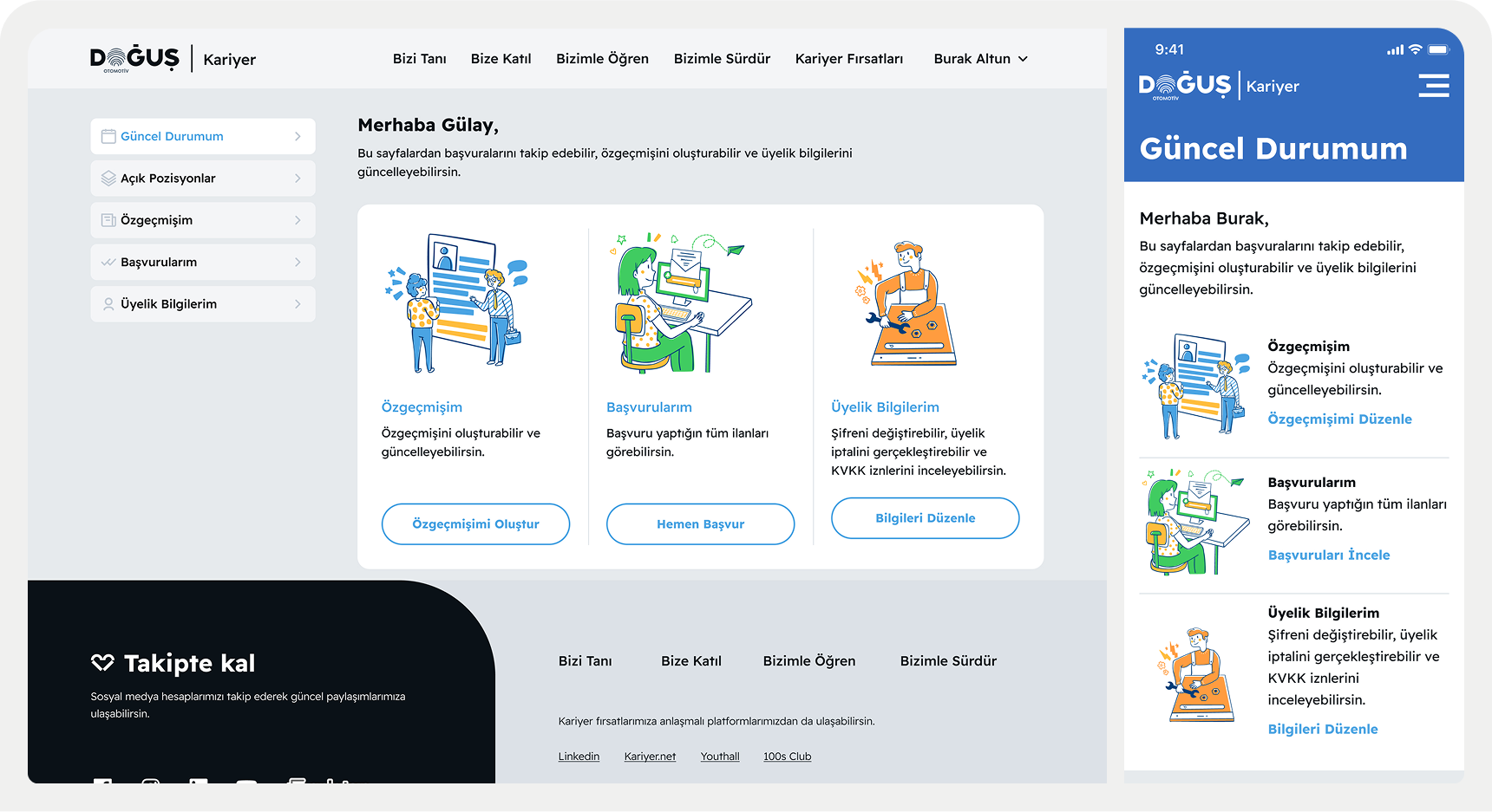 Başvuru Takip ve Dashboard