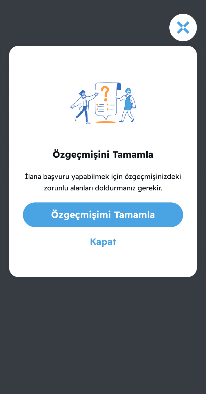 İlan Detay, modal 1