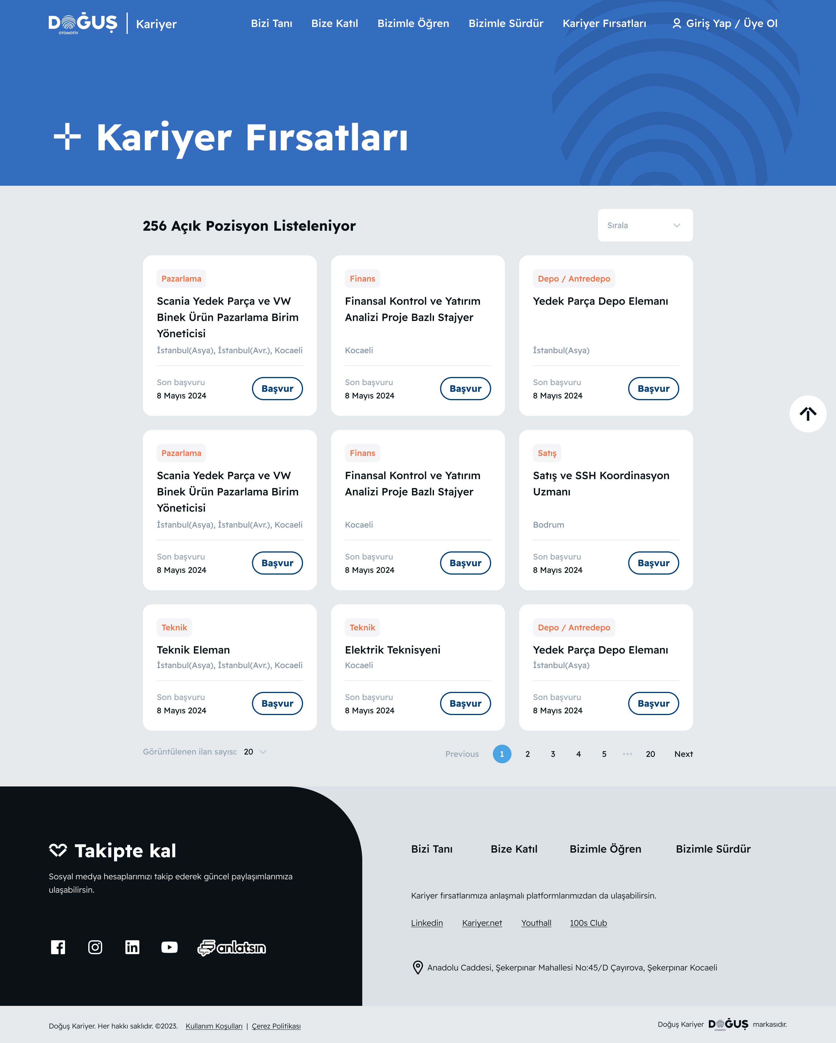 Kariyer Fırsatları